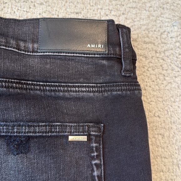 AMIRI Black Distressed Skinny Jeans Sz 38x35
amiri cashew flower kilim mx1 jeans - Picture 8 of 11